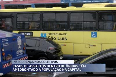 Casos de assaltos dentro de ônibus têm amedrontado a população na capital maranhense