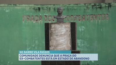 Falhas na infraestrutura evidenciam abandono da praça dos ex-combatentes, em São Luís