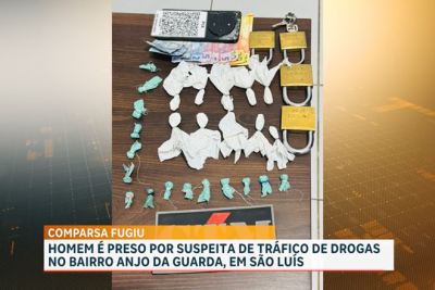 PM apreende drogas e detém suspeito de tráfico no bairro Anjo da Guarda