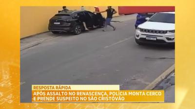 Polícia prende motorista de fuga e apreende carro suspeito de assaltos na região do Renascença