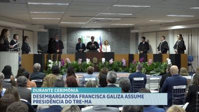 Francisca Galiza assume presidência do TRE-MA em cerimônia em São Luís