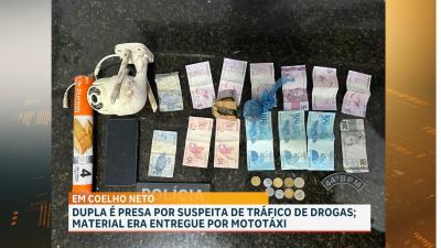 Dupla é presa por suspeita de tráfico de drogas em Coelho Neto