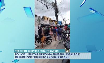 Dois suspeitos são conduzidos após tentativa de assalto a loja de motos