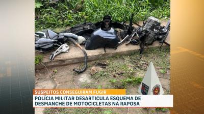 Polícia Militar desarticula esquema de desmanche de motocicletas na Raposa