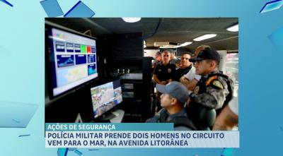 Polícia Militar prende dois homens durante o Circuito Vem Pro Mar em São Luís