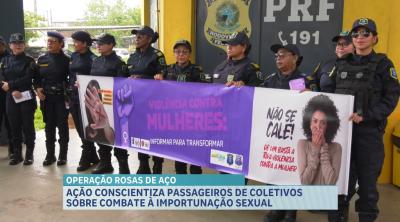 Operação Rosas de Aço conscientiza passageiros sobre importunação sexual no Maranhão