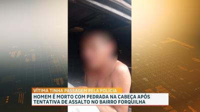 Homem é morto com pedrada na cabeça após tentativa de assalto