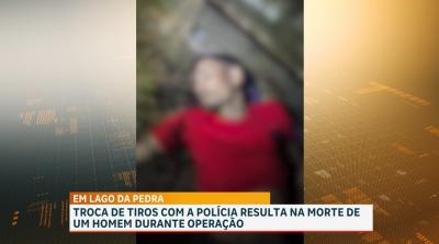 Suspeito morre após troca de tiros com a polícia em Lago da Pedra
