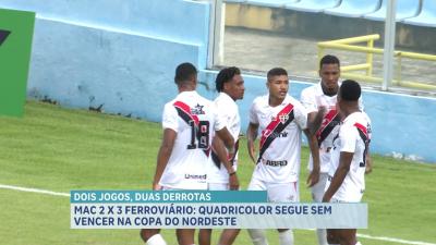 MAC 2 x 3 Ferroviário: quadricolor segue sem vencer na Copa do Nordeste