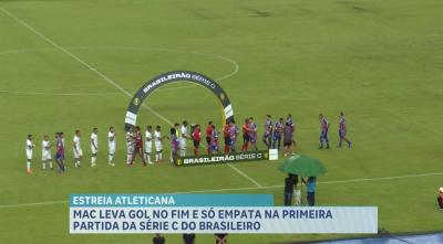 MAC empata com o Guarani na estreia da Série C no Castelão, em São Luís