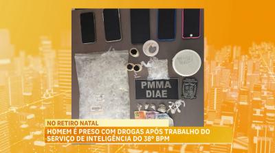 Homem é preso com drogas após trabalho do serviço de inteligência no Retiro Natal