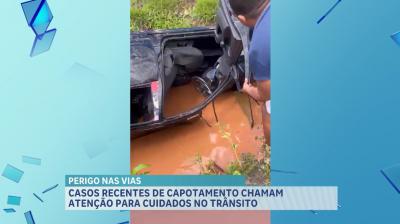 Casos recentes de capotamento chamam atenção para cuidados no trânsito