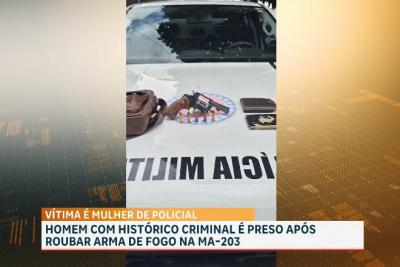Homem é preso em São Luís após roubar bolsa contendo arma de fogo no bairro Olho d’Água