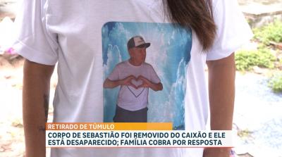 Corpo de Sebastião foi removido do caixão e está desaparecido; família pede por resposta