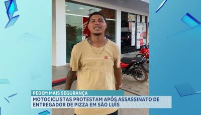 Motociclistas protestam por segurança em São Luís após assassinato de entregador de 19 anos