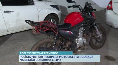 Polícia Militar apreende adolescentes que conduziam motocicleta irregular