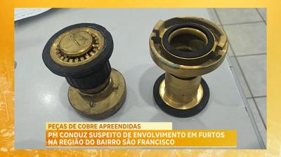 PM conduz suspeito de envolvimento em furtos no bairro São Francisco