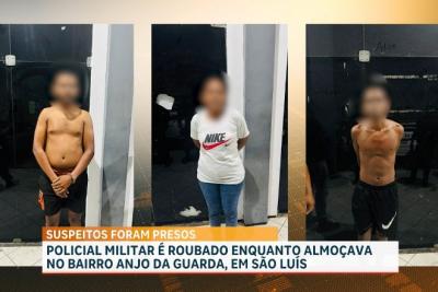 PM de folga é assaltado sob ameaça; equipe da PM localizam suspeitos e apreendem armas, em São Luís