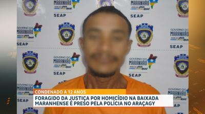 Foragido da justiça por homicídio na baixada maranhense é preso pela polícia no Araçagy