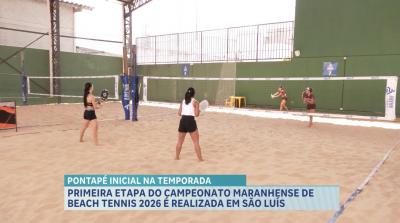 Beach Tennis no Maranhão: primeira etapa do Campeonato Maranhense 2026 é realizada em São Luís