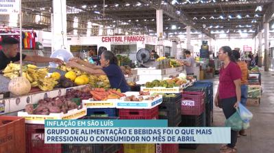 Grupo de alimentação e bebidas foi o que mais pressionou o bolso do consumidor no mês de abril