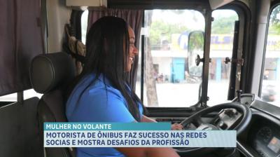 Motorista de ônibus conquista espaço e inspira outras profissionais