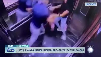 Justiça manda prender homem que agrediu ex em elevador e debochou em rede social