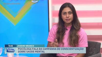 Vem Comigo: psicóloga destaca importância do Janeiro Branco e do cuidado com a saúde mental