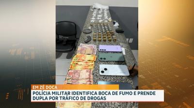 Polícia Militar identifica ponto de tráfico e prende dupla em Zé Doca