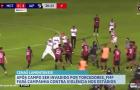 Torcida do Moto Club invade gramado do Nhozinho Santos para agredir jogadores