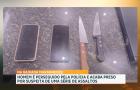 Homem é perseguido pela polícia e acaba preso por suspeita de uma série de assaltos, em Pinheiro
