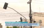 Semáforo danificado entre as Av Getúlio Vargas e Av dos Franceses causa trantornos
