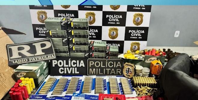 Operação policial fecha comércio ilegal de munições em Itinga do Maranhão